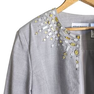 Alfred Dunner Embellished Open Blazer, Size 10